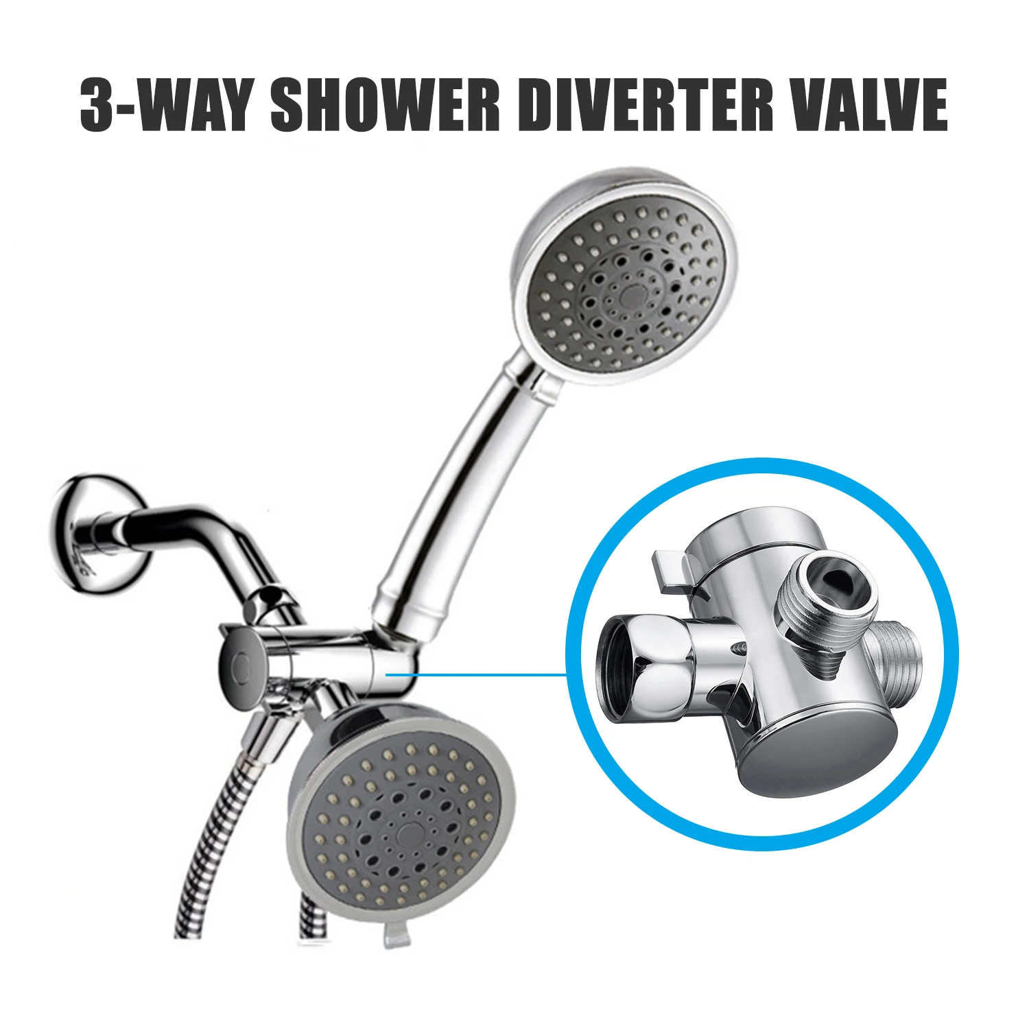Home Depot Bathroom Vanities - Multifunction 3 Way Shower Head Diverter
