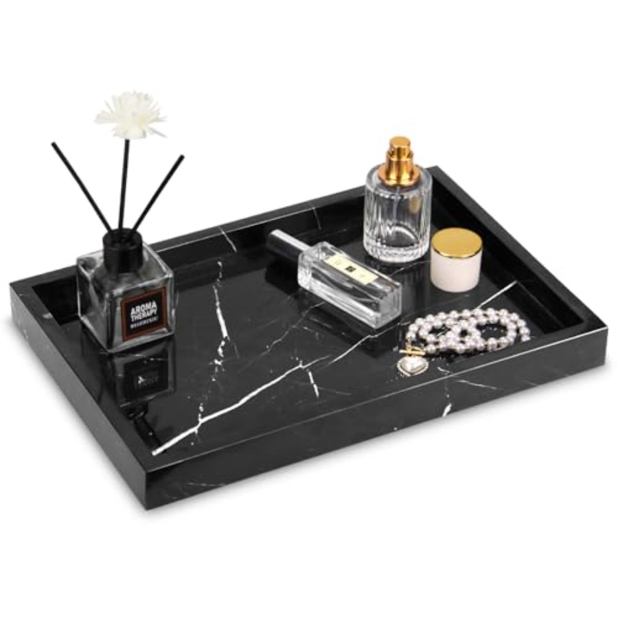 Home In Bathroom - Marble Bathroom Vanity Tray, Natural Luxury