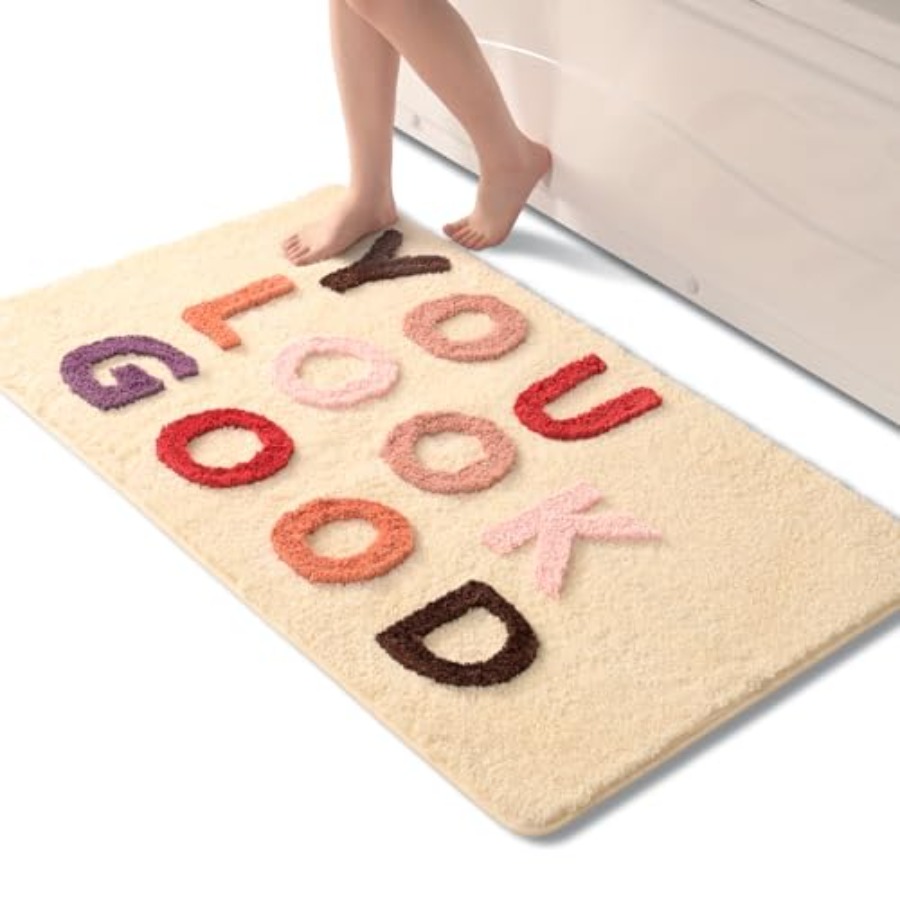 Home Goods Bathroom Decor - You Look Good Bath Mat Cute
