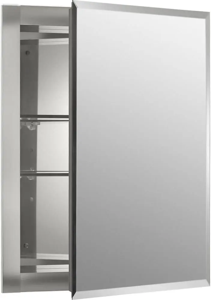 Bathroom Cabinet Mirror - CB-CLR1620FS Frameless Bathroom Mirror Medicine Cabinet,