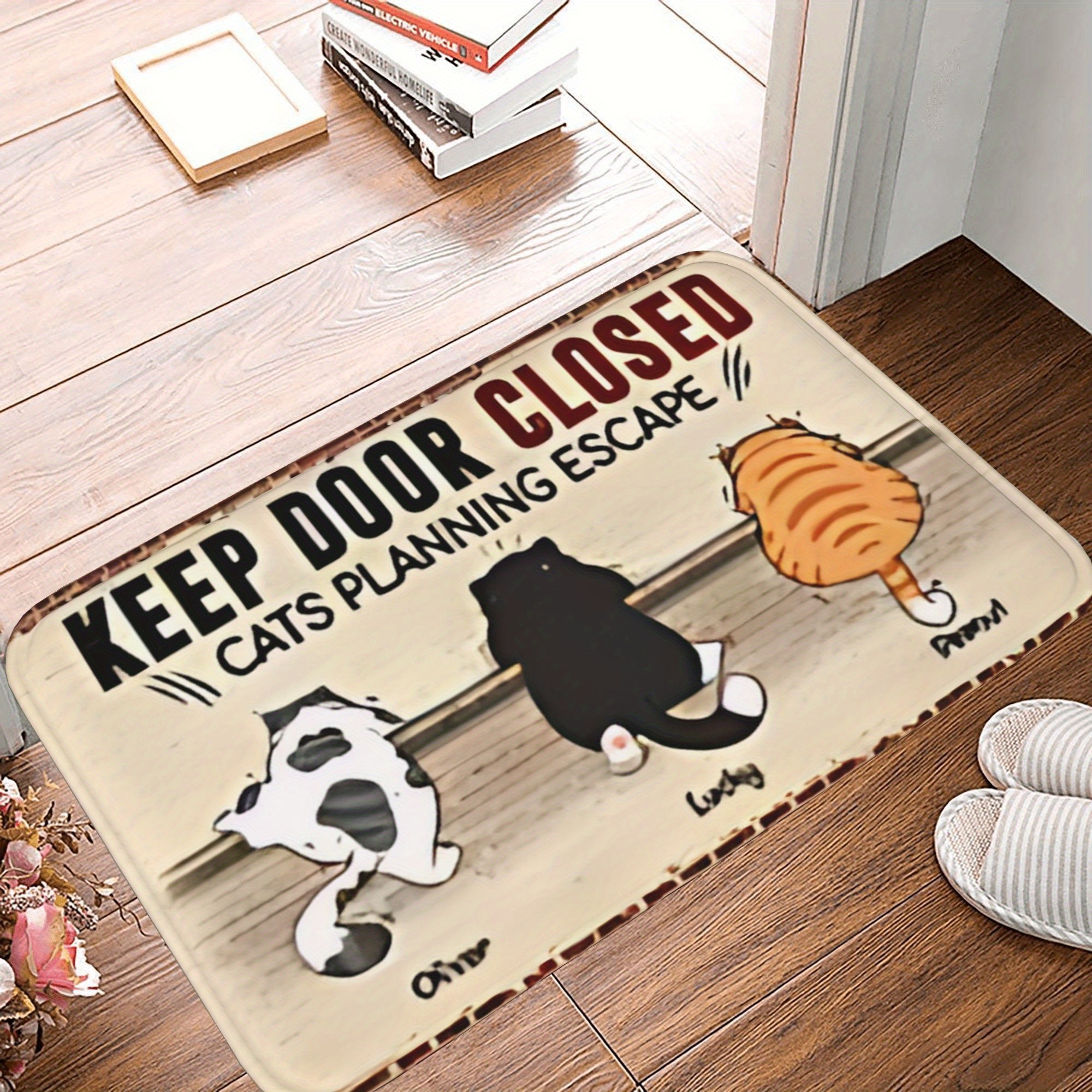 Home Bathroom Plan - 1PC Cat Escape Plan Pattern Kitchen