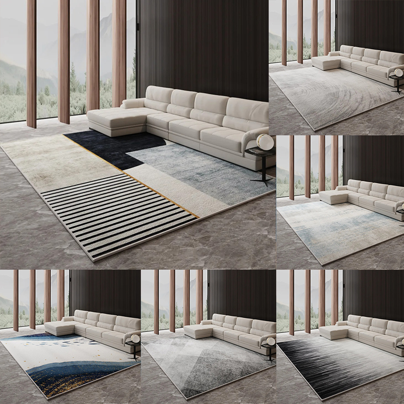 Home Bathroom Plan - Nordic Scandinavian Carpet, Luxury Area Rug,