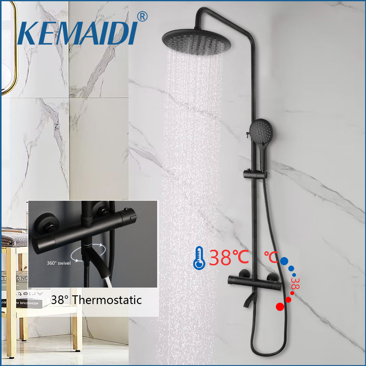 KEMAIDI Thermostatic Shower Se - Home Bathroom Taps recension och pris