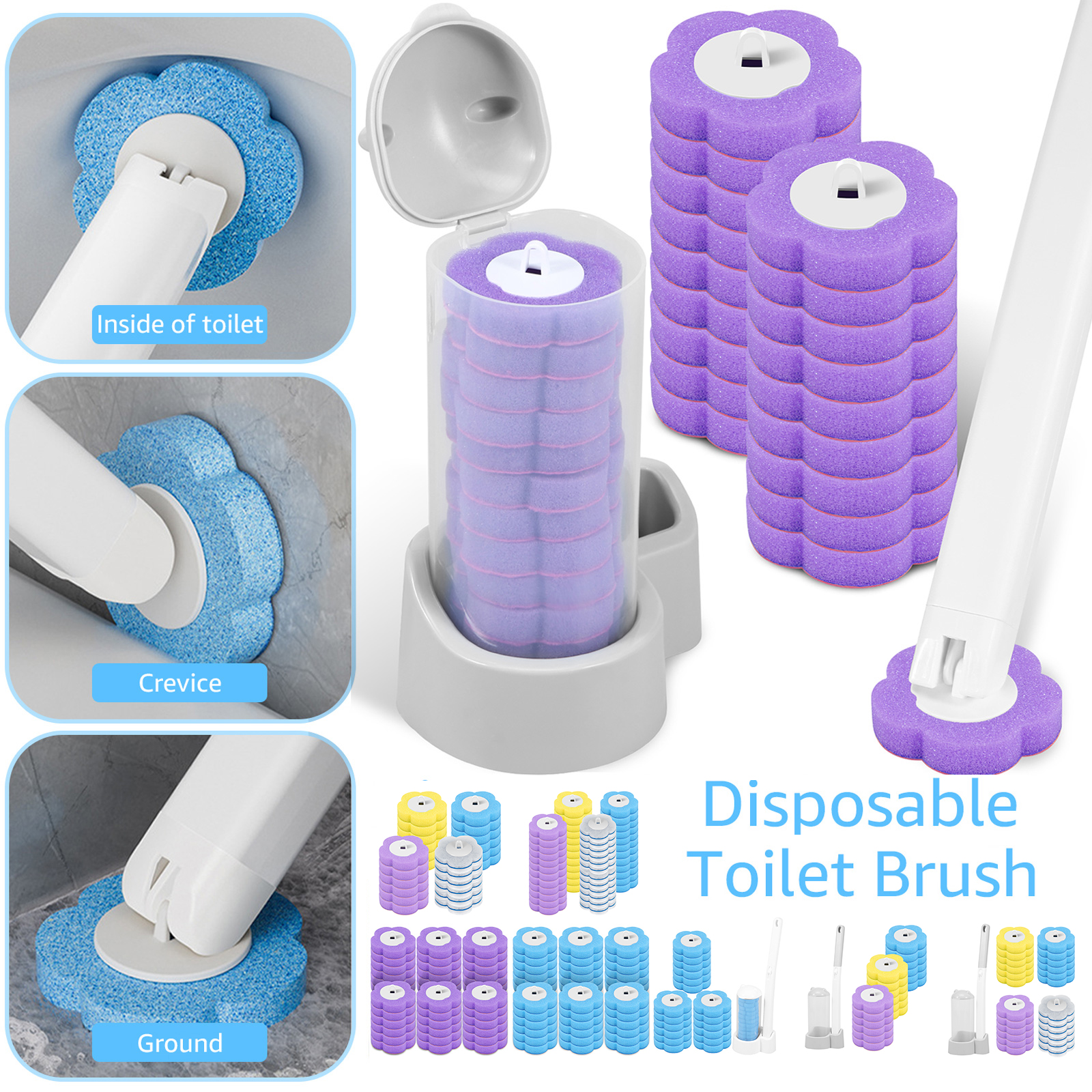 Toilet Brush Cleaning Kit with - Home Bathroom Cleaning Kit recension och pris