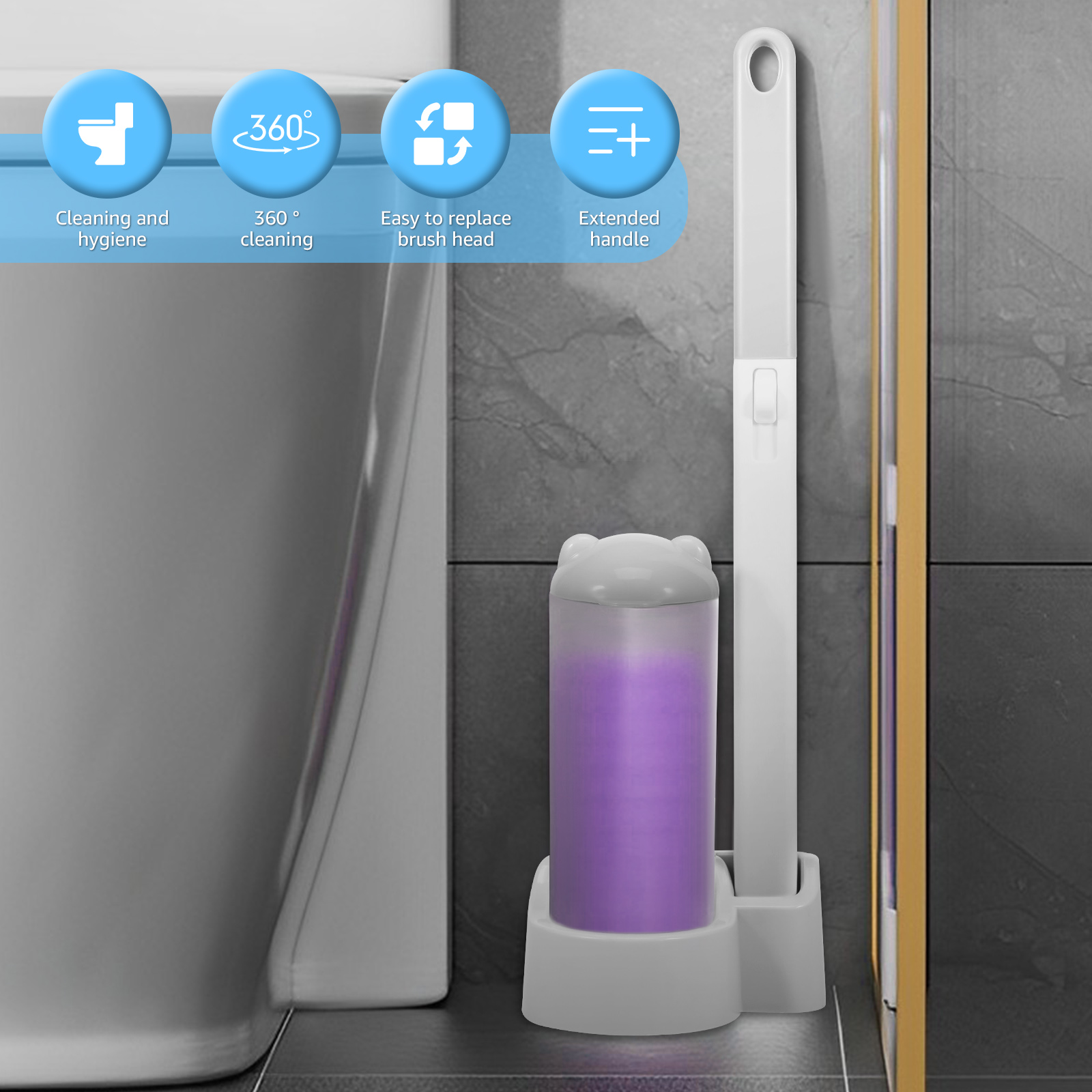 Toilet Brush Cleaning Kit with - Home Bathroom Cleaning Kit recension och pris