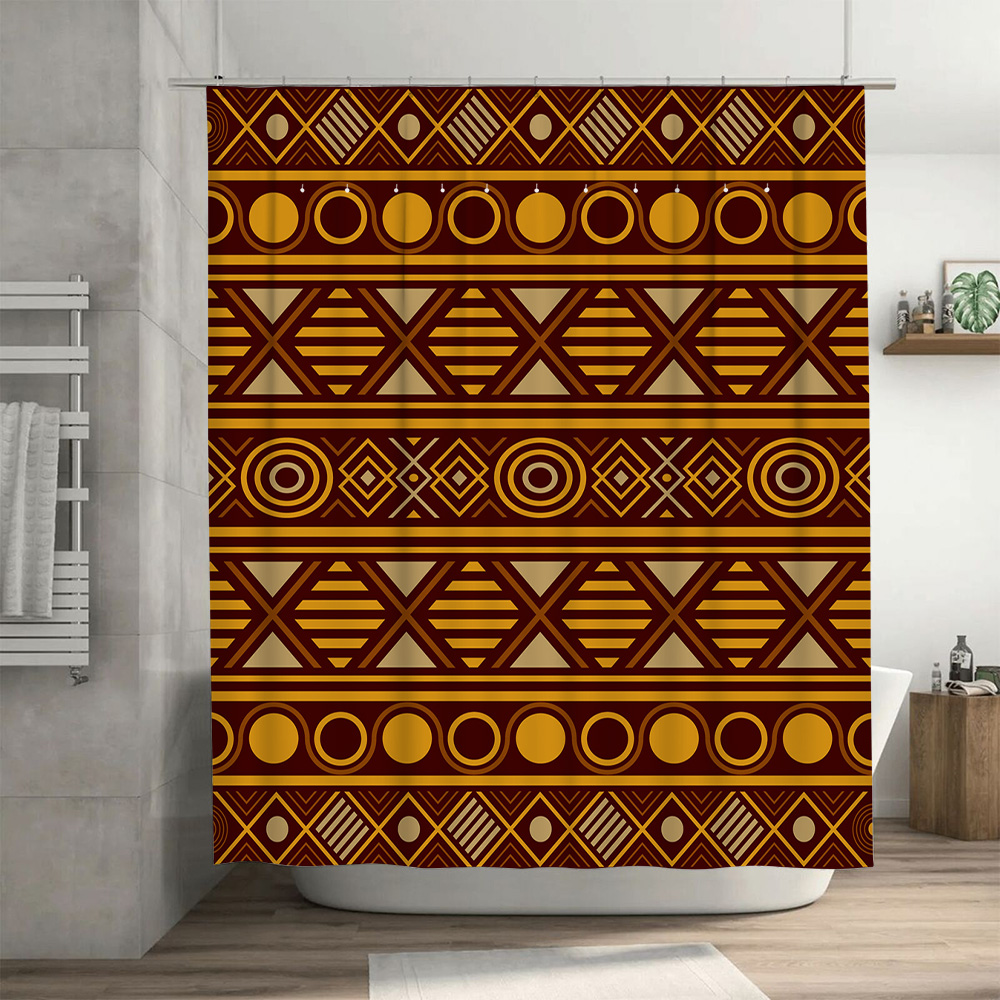 Geometric Shower Curtain Water - Home One Bathroom Accessories recension och pris