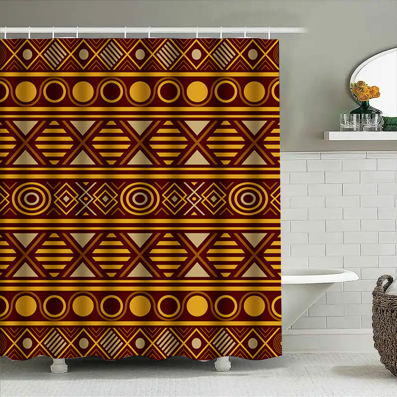 Geometric Shower Curtain Water - Home One Bathroom Accessories recension och pris