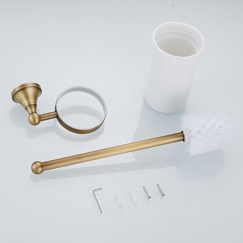 Antique Brass Holder+ Cup + Wh - Home Bathroom Cleaning Kit recension och pris