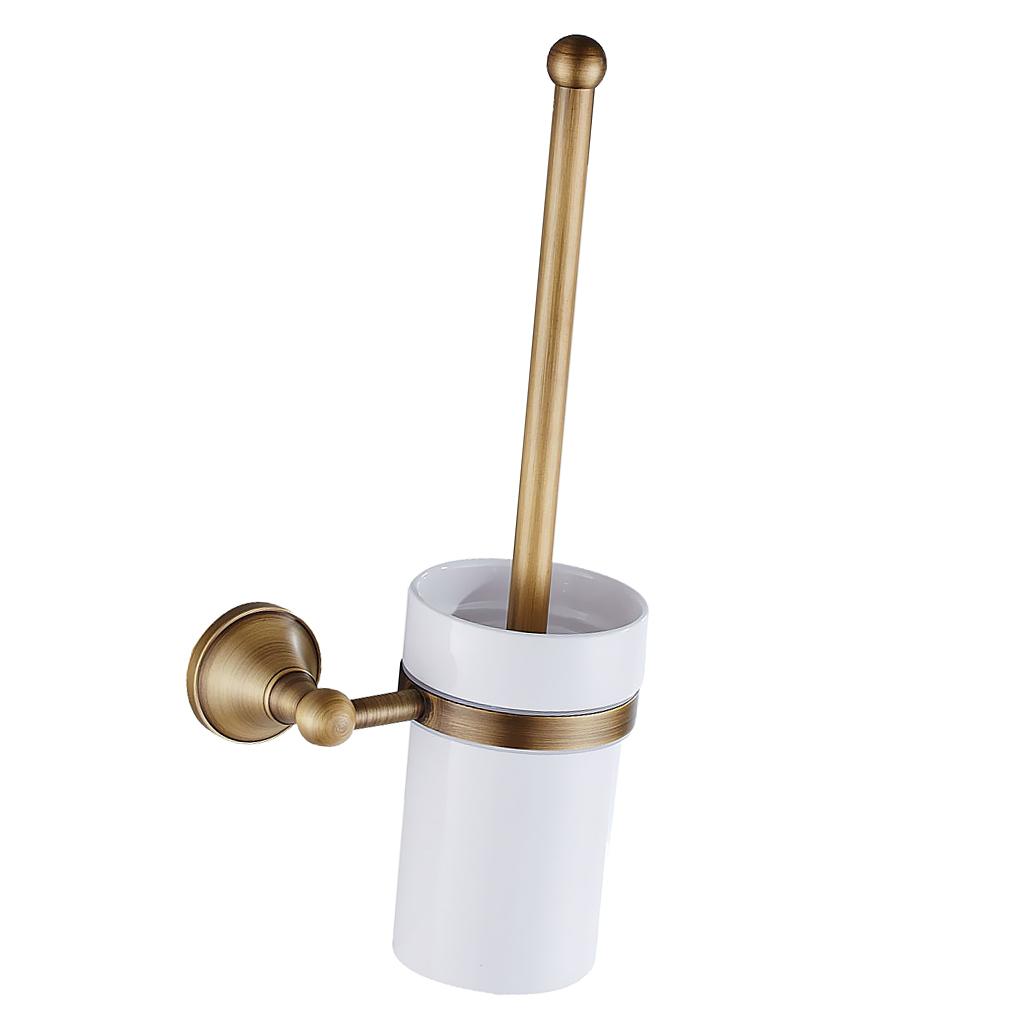 Antique Brass Holder+ Cup + Wh - Home Bathroom Cleaning Kit recension och pris