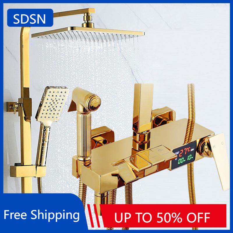 Gold Piano Digital Display Bat - Home Bathroom Taps recension och pris