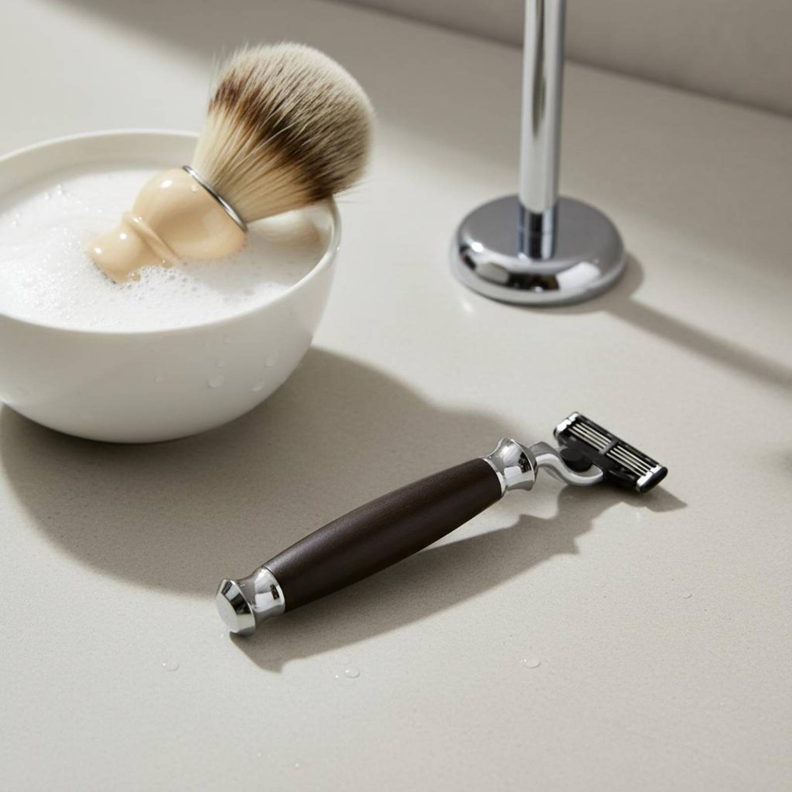 Badger Brush Shaving Set Easy  - Home Bathroom Cleaning Kit recension och pris