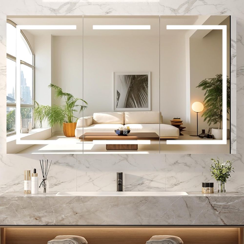 Extra Large 60 x 36 Inch Light - Bathroom Cabinet Mirror recension och pris