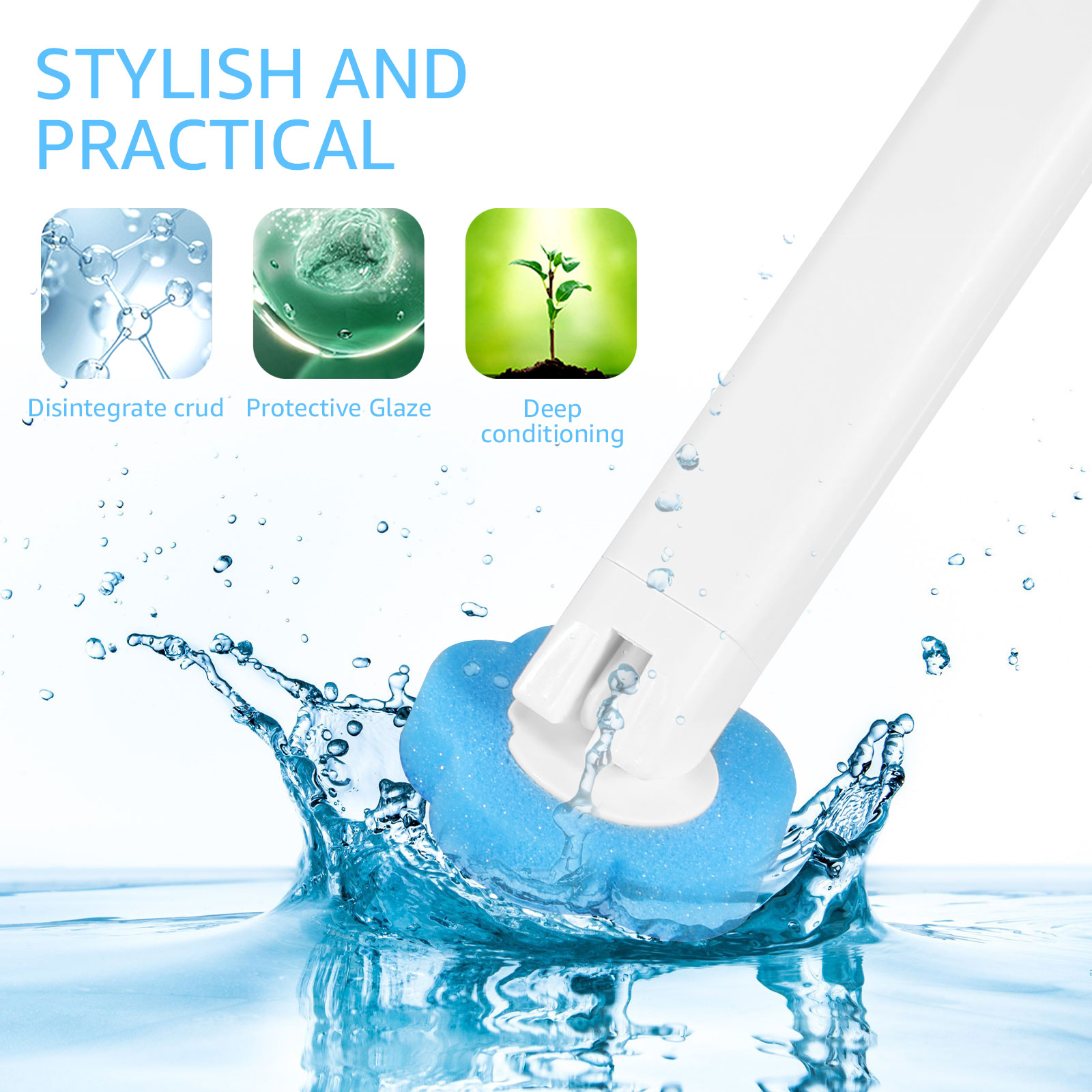 Toilet Brush and Holder Set wi - Home Bathroom Cleaning Kit recension och pris