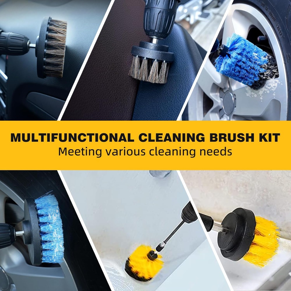 9 Pcs Drill Brush Attachments  - Home Bathroom Cleaning Kit recension och pris