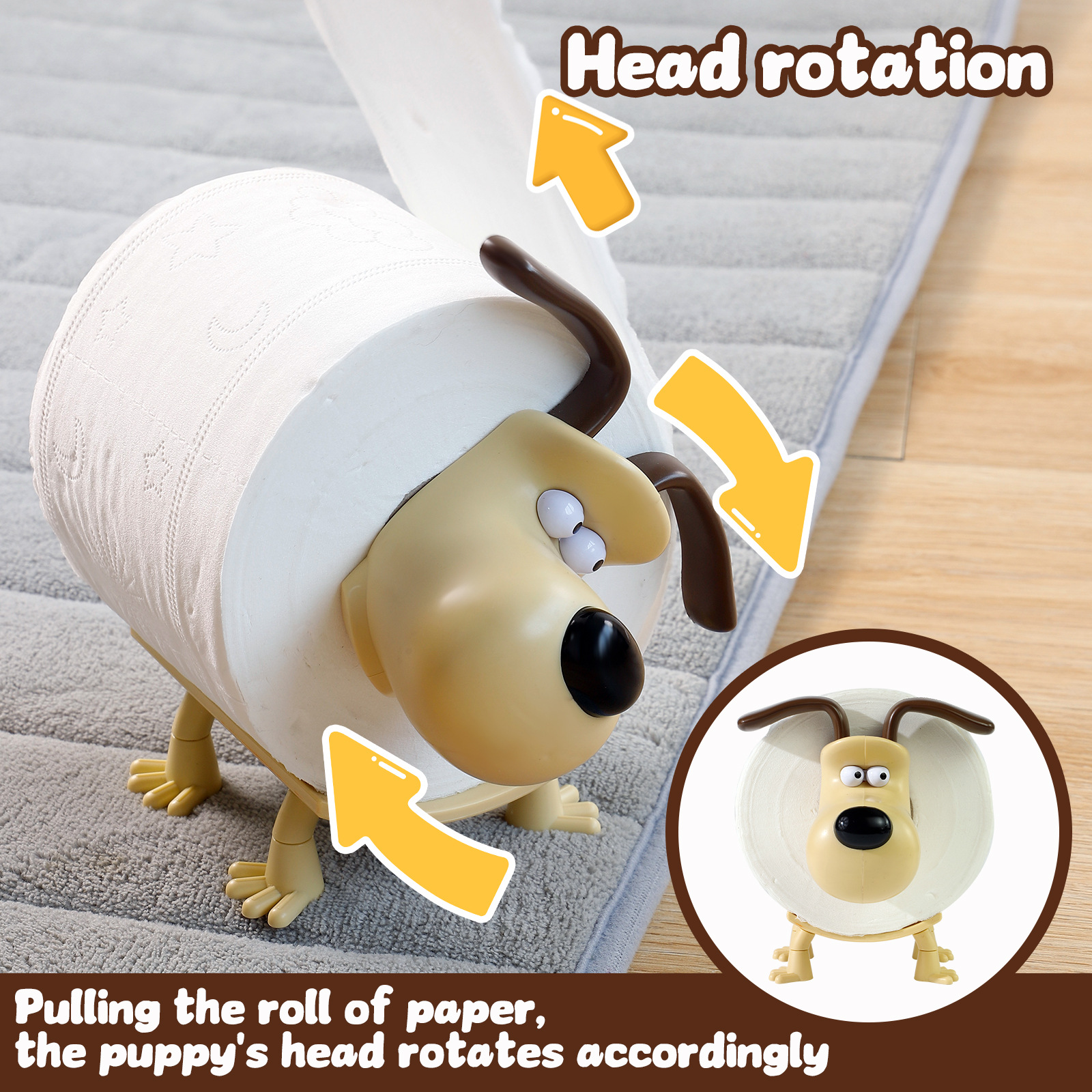 Puppy Toilet Holder Home Decor - Home Goods Bathroom Decor recension och pris