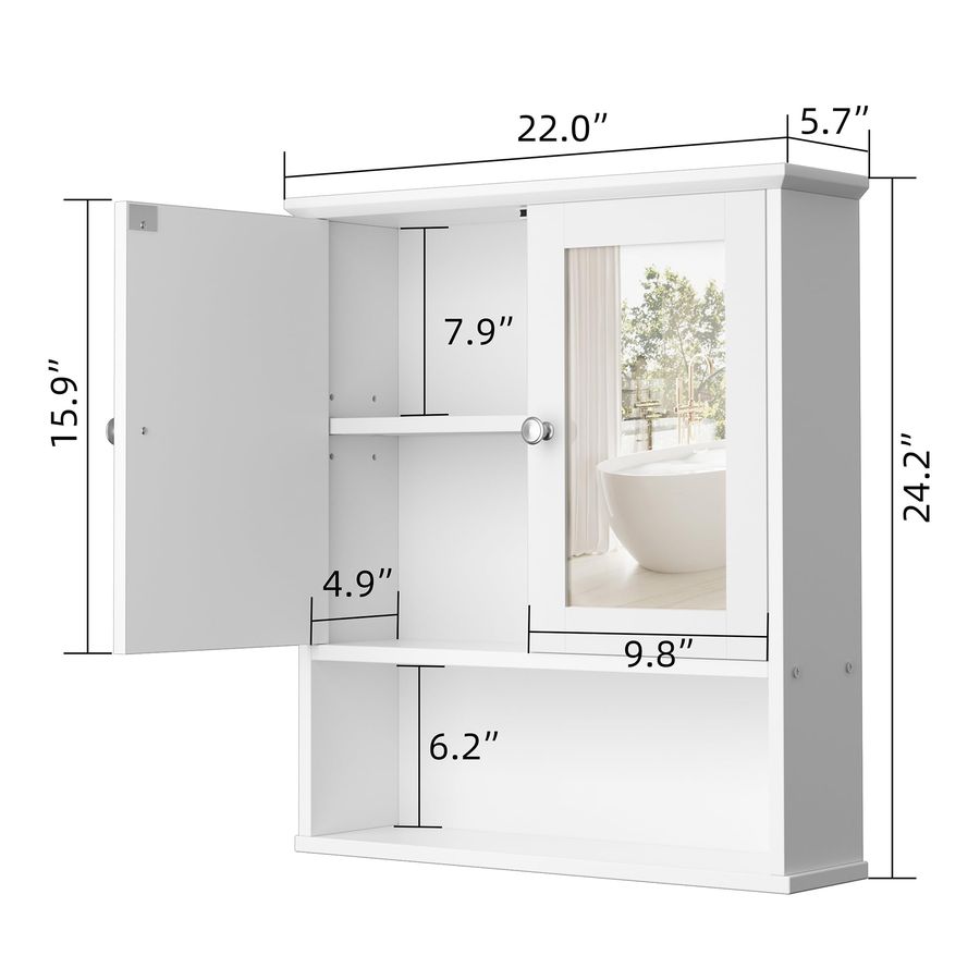 Bathroom Cabinet with Mirror,  - Bathroom Cabinet Mirror recension och pris