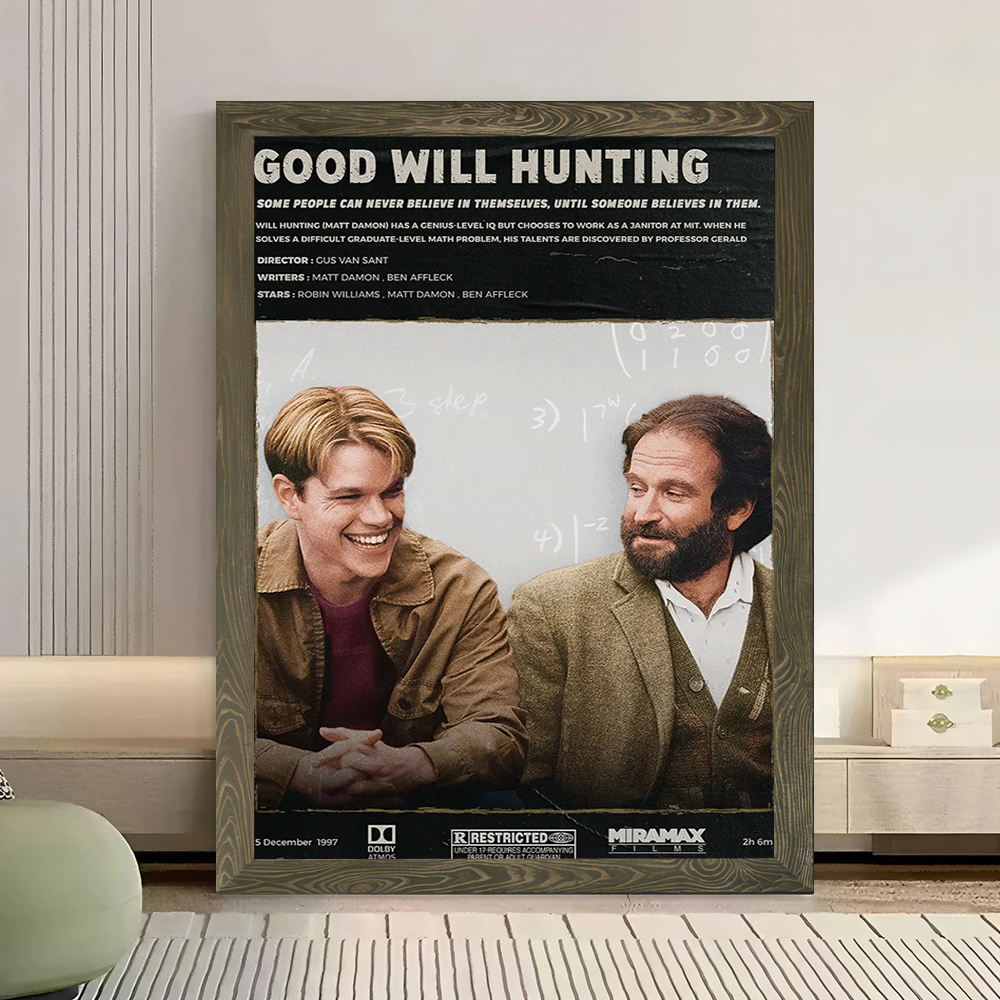 Good Will Hunting Movie Canvas - Home Goods Bathroom Decor recension och pris