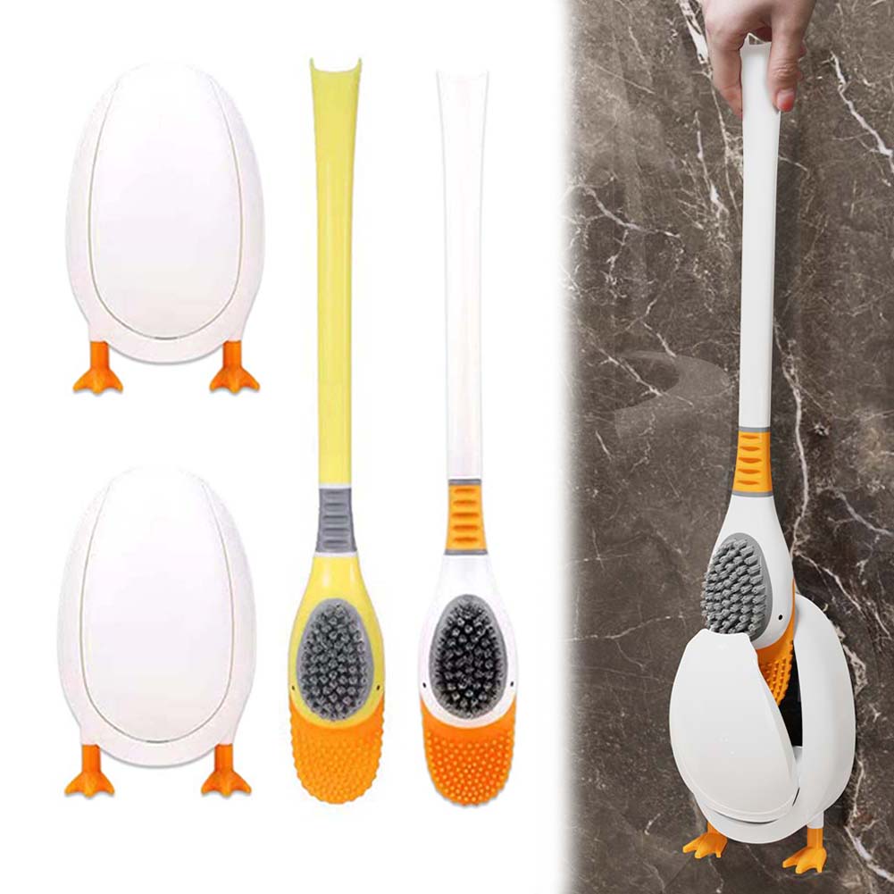 1PC Silicone Toilet Brush With - Home Bathroom Cleaning Kit recension och pris