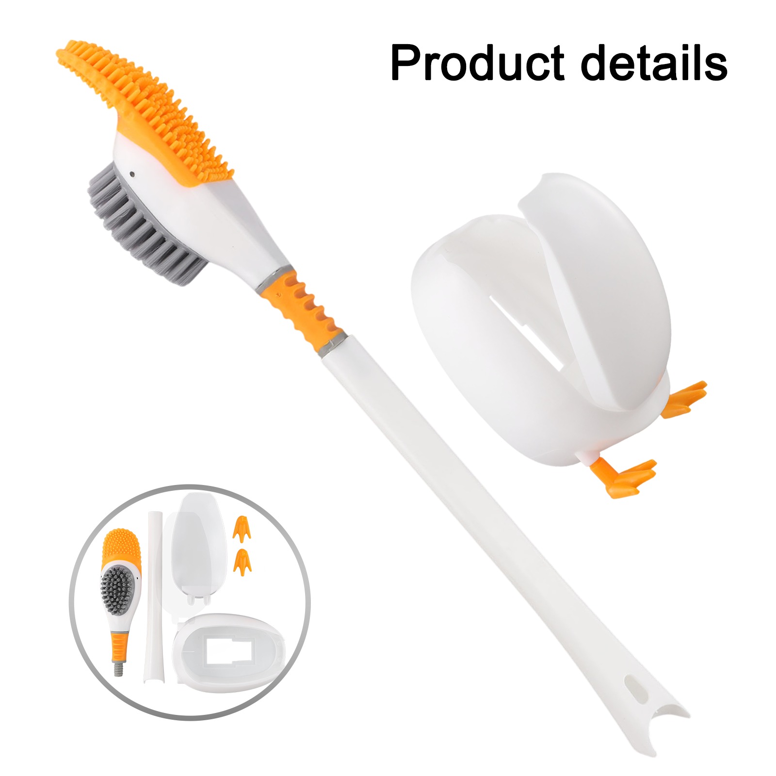 1PC Silicone Toilet Brush With - Home Bathroom Cleaning Kit recension och pris