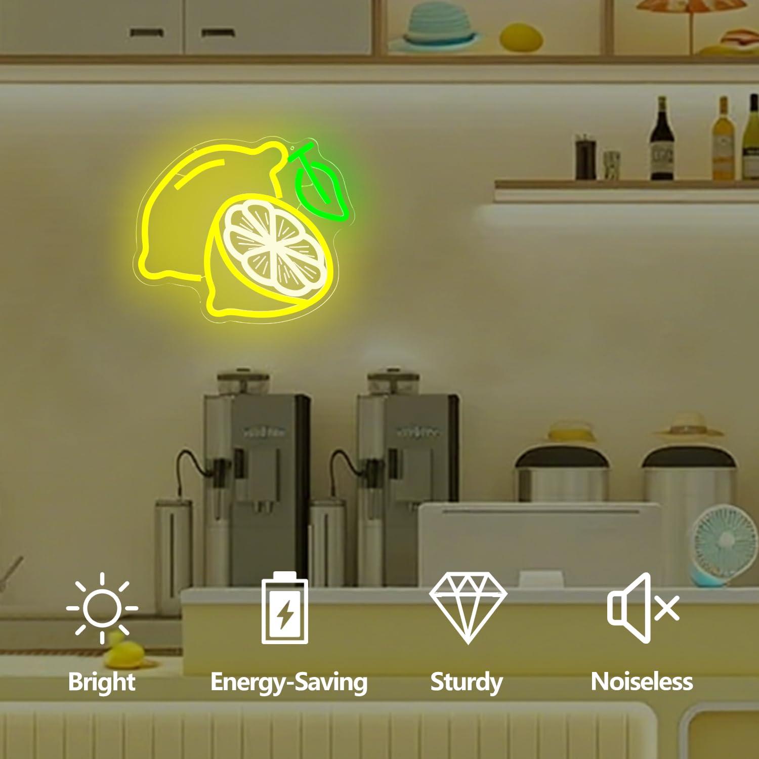 Lemon Neon Sign Dimmable LED L - Home In Bathroom recension och pris
