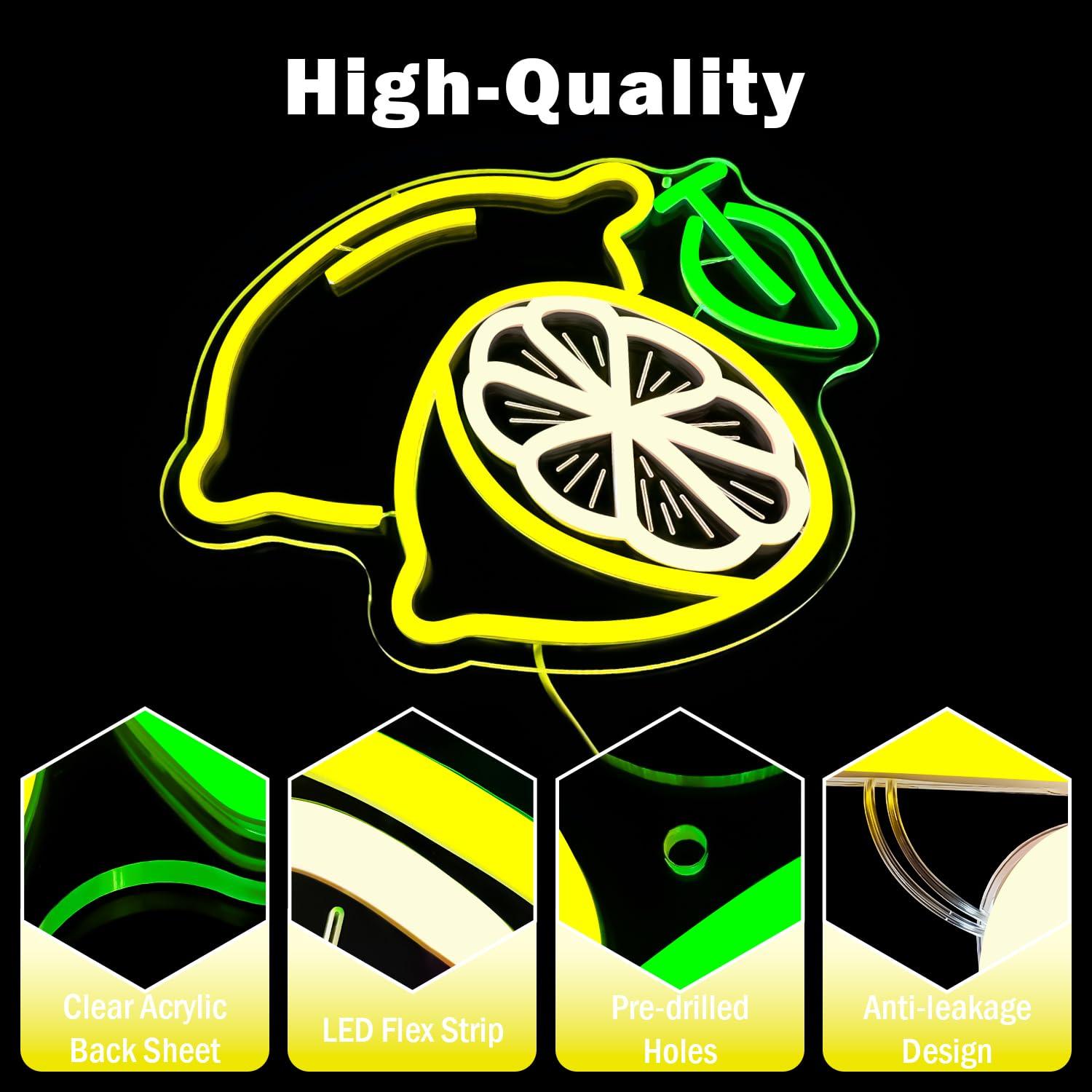 Lemon Neon Sign Dimmable LED L - Home In Bathroom recension och pris