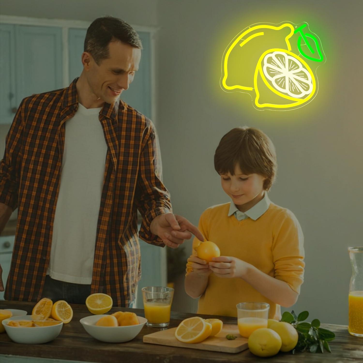 Lemon Neon Sign Dimmable LED L - Home In Bathroom recension och pris