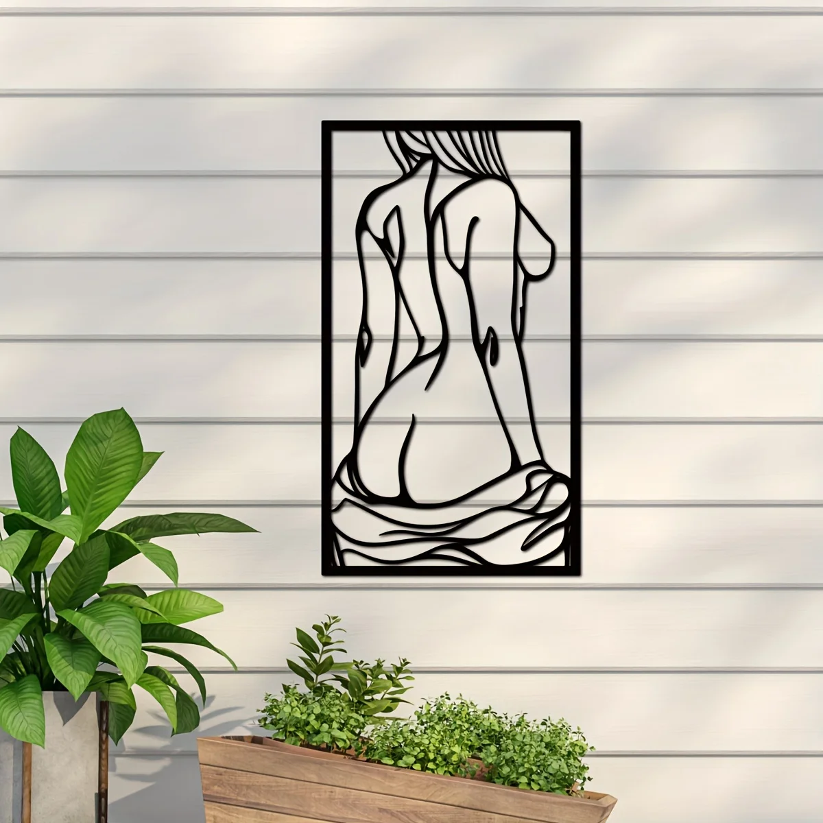 1pc Metal Art Wall Decor, Blac - Home Creation Bathroom recension och pris