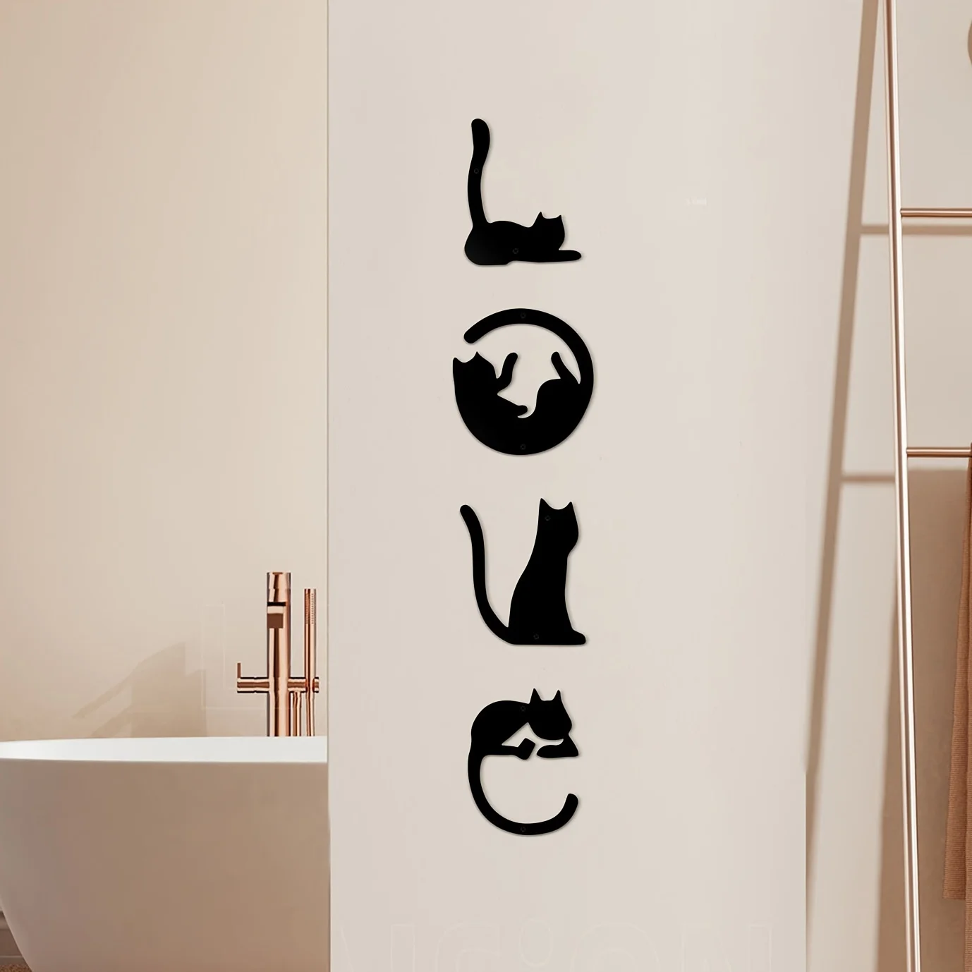 HelloYoung 4pcs/set Cute Cat M - Home Creation Bathroom recension och pris