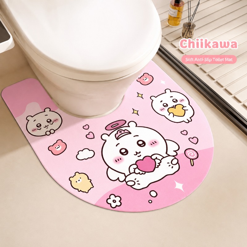 Cute Chiikawa U Shaped Toilet  - Home One Bathroom Accessories recension och pris