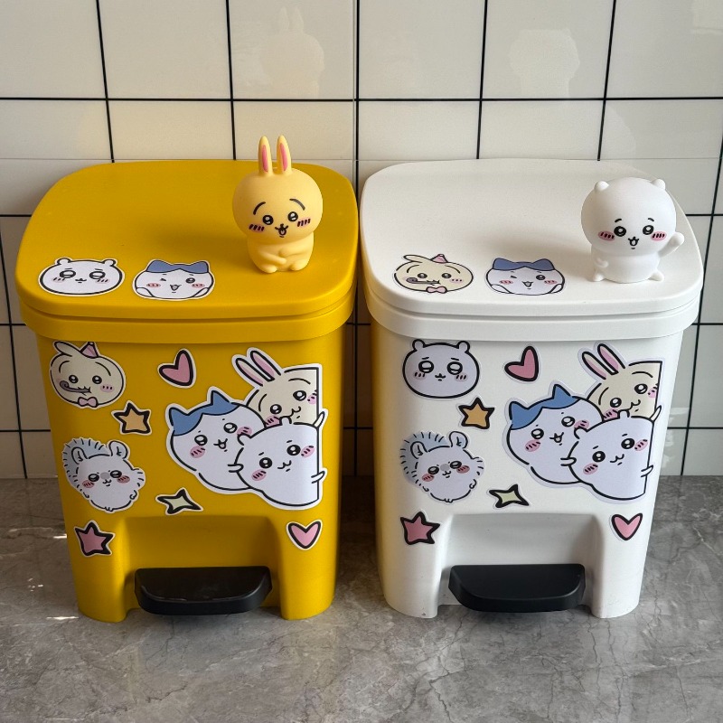 Kawaii Chiikawa Trash Can Foot - Home One Bathroom Accessories recension och pris