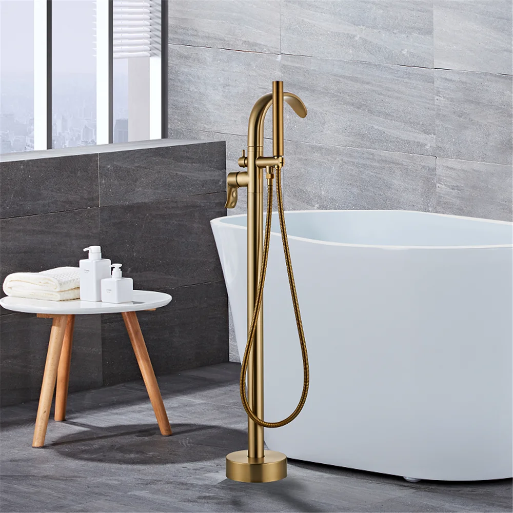 Black Bathtub Faucet Set Floor - Home Bathroom Taps recension och pris
