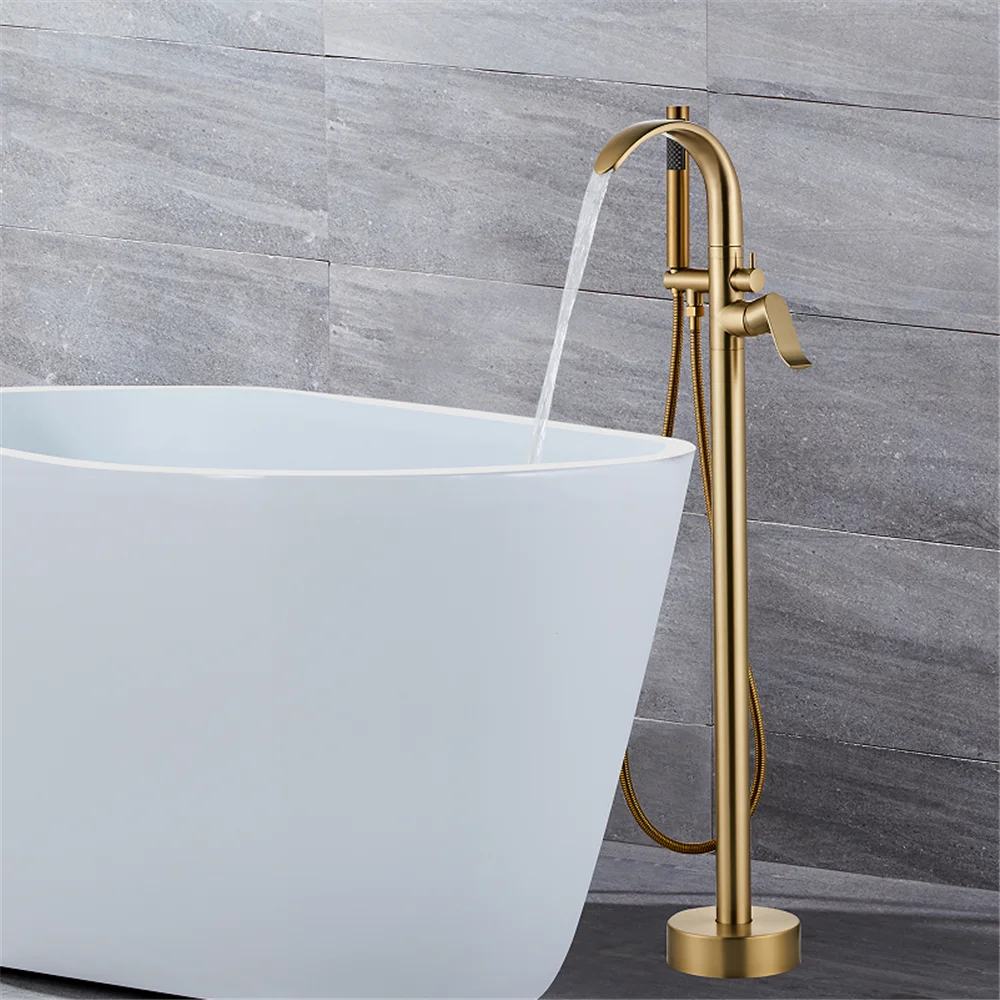 Black Bathtub Faucet Set Floor - Home Bathroom Taps recension och pris