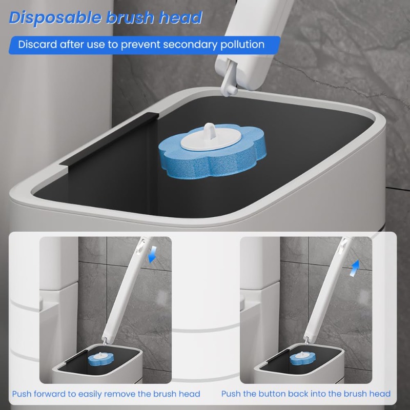 Disposable Toilet Brush Replac - Home Bathroom Cleaning Kit recension och pris