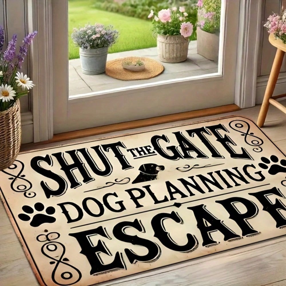 1pc  'SHUT THE GATE DOG PLANNI - Home Bathroom Plan recension och pris