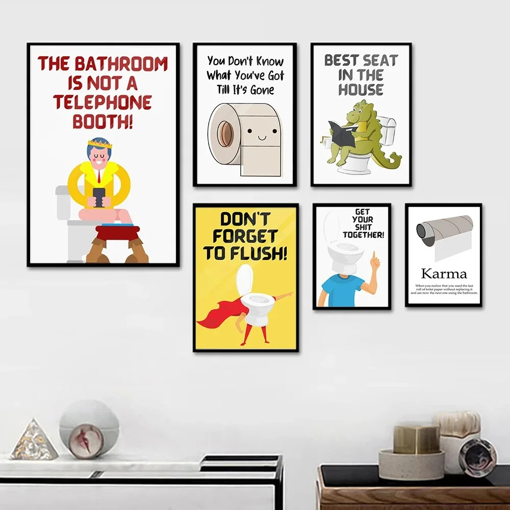 Karma Bathroom Rules Art Quote - Home Bathroom Quotes recension och pris