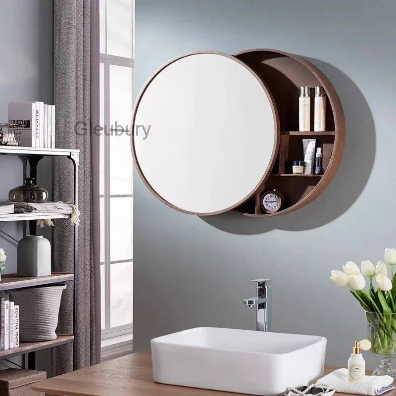 Solid Wood Bathroom Dressing M - Bathroom Cabinet Mirror recension och pris