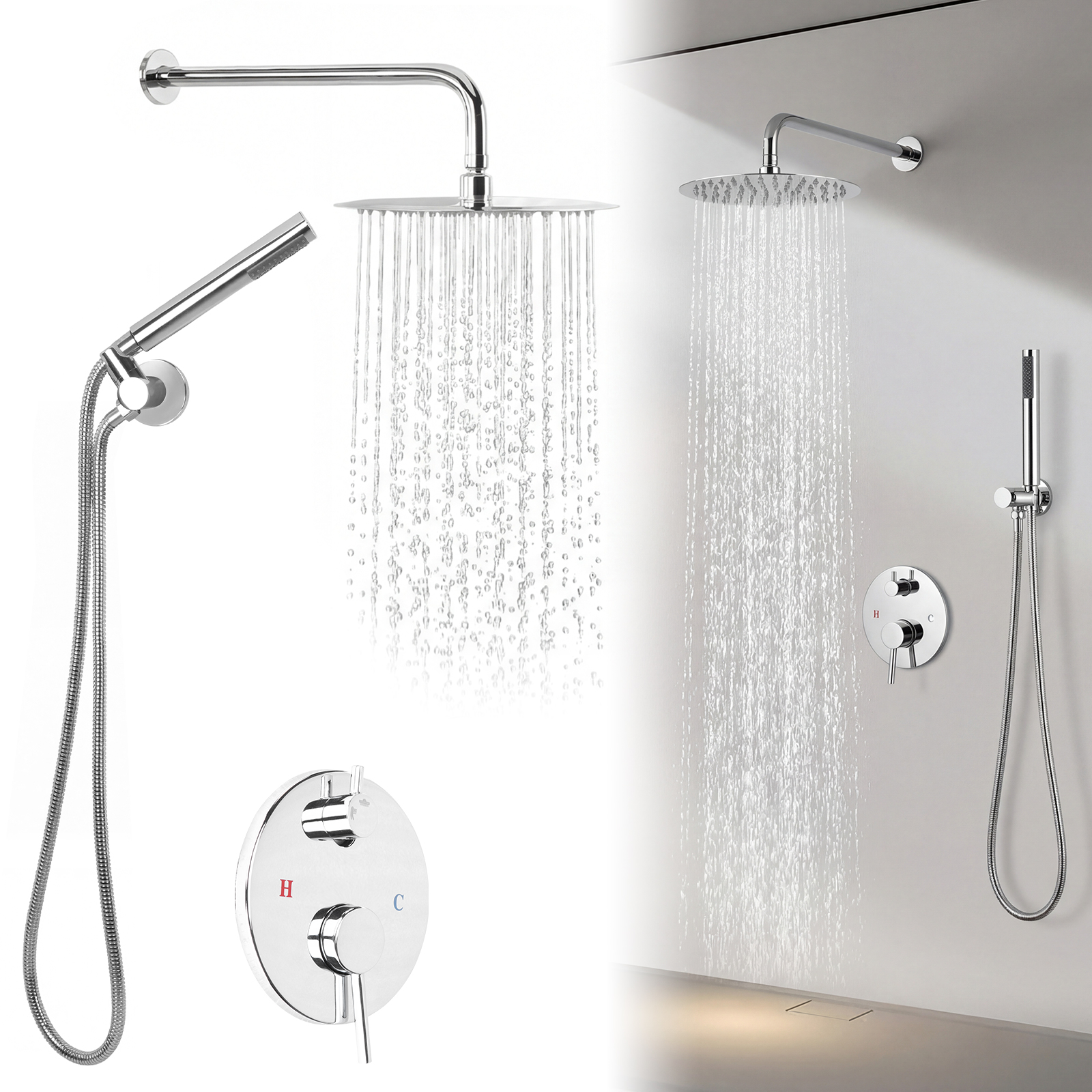 Ceiling Rainfall Shower Head S - Home In Bathroom recension och pris
