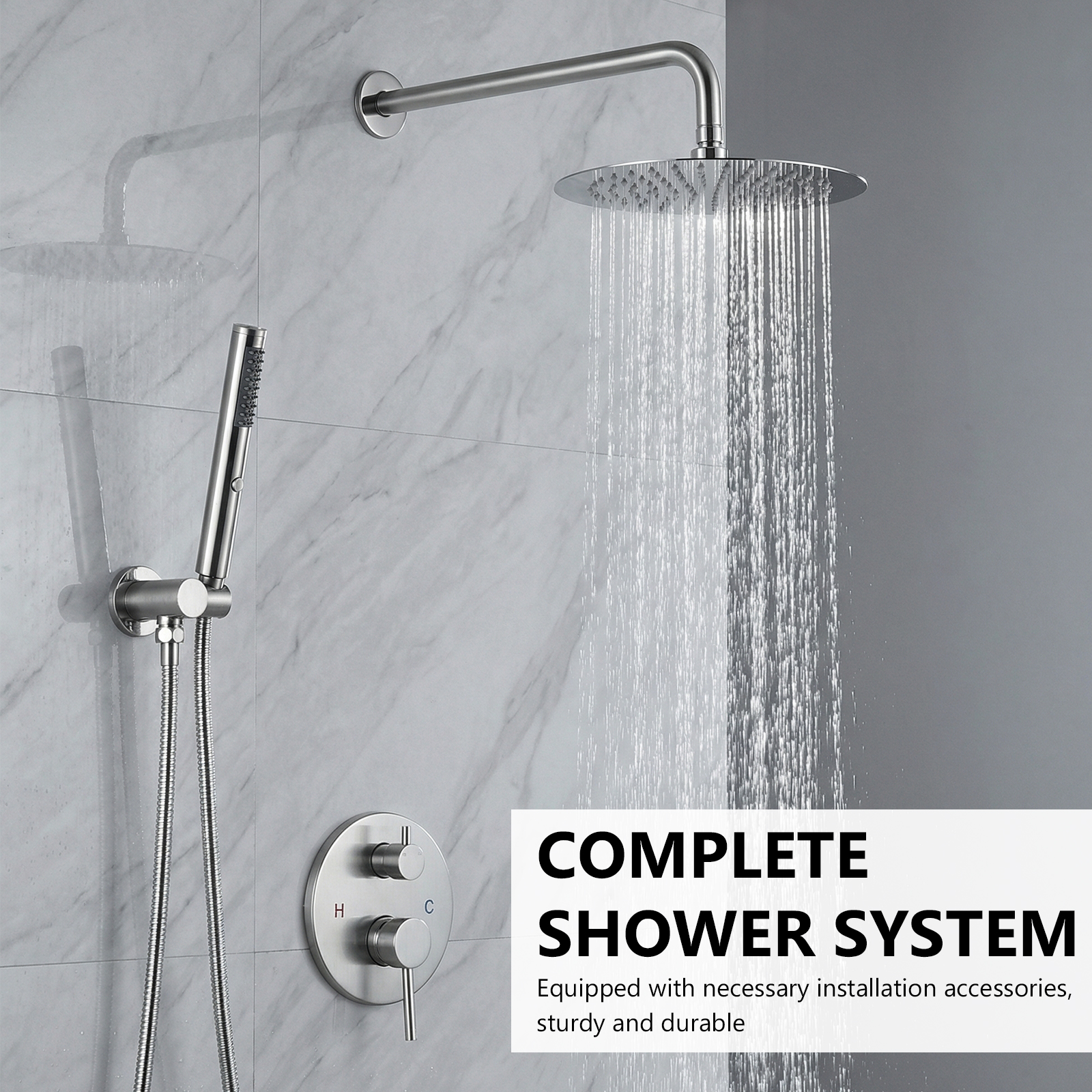 Ceiling Rainfall Shower Head S - Home In Bathroom recension och pris
