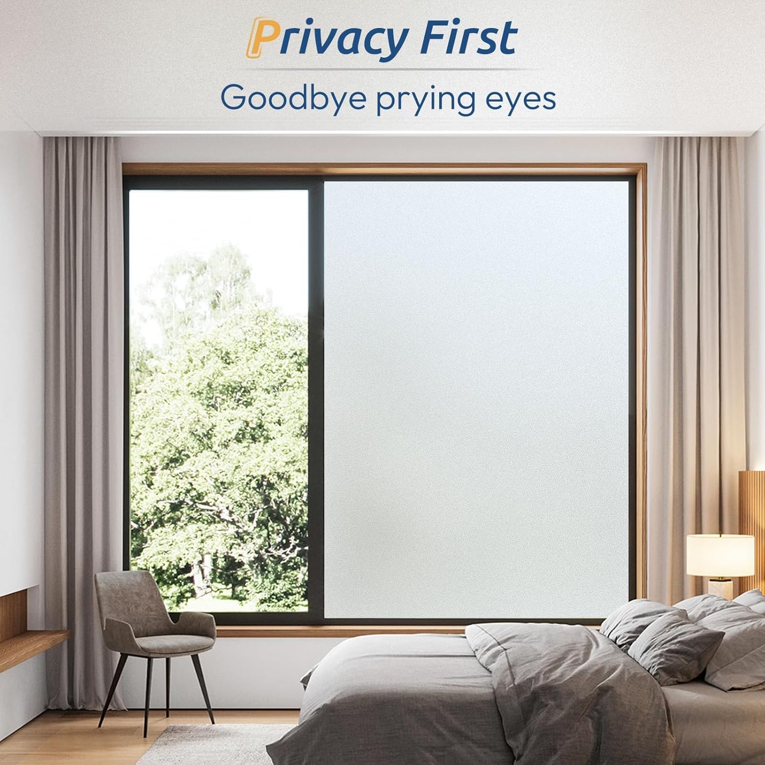 Frosted Window Privacy Film, S - Home In Bathroom recension och pris