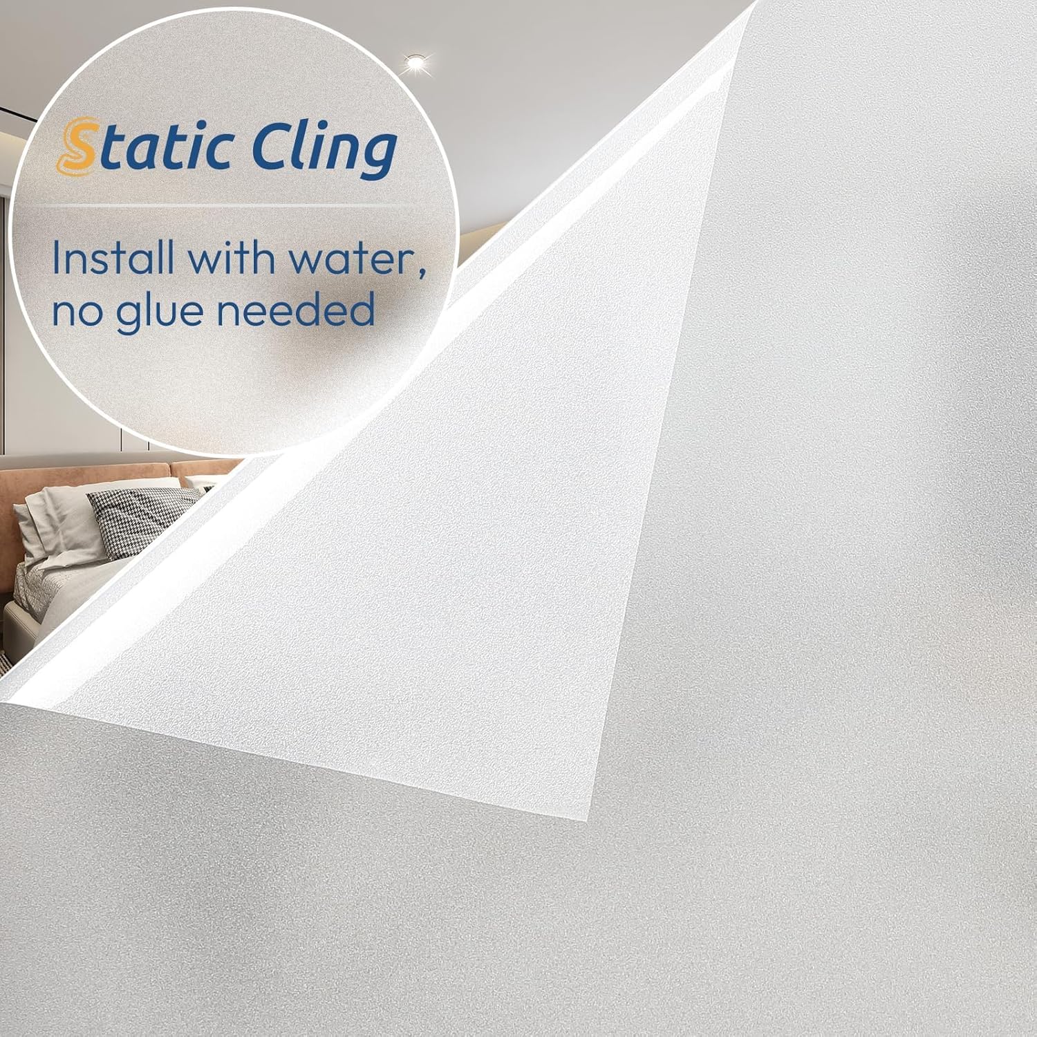 Frosted Window Privacy Film, S - Home In Bathroom recension och pris