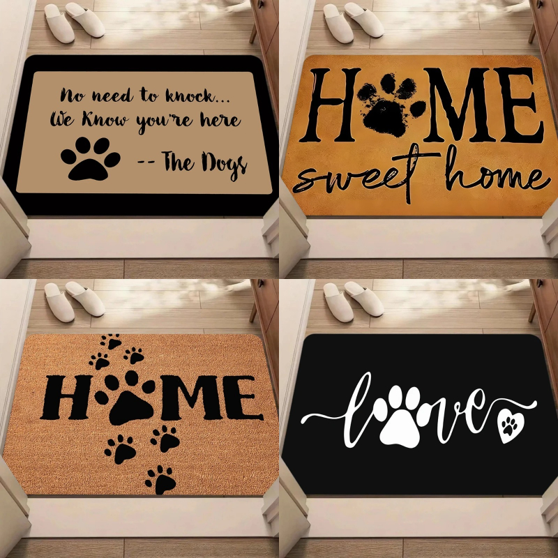Pet Lover Paw Print Door Mat H - Home Bathroom Quotes recension och pris