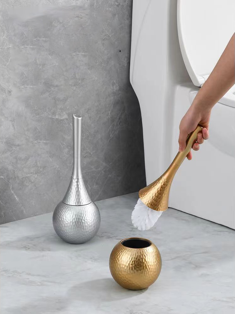 Luxury Gold Toilet Brush Set R - Home Bathroom Cleaning Kit recension och pris
