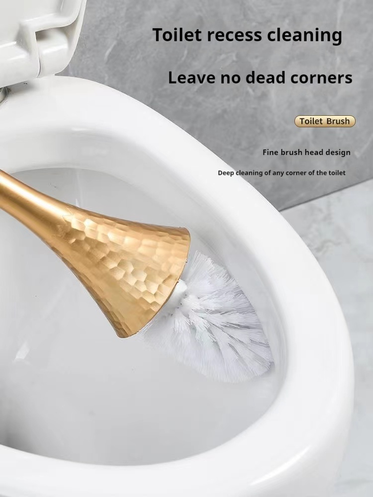 Luxury Gold Toilet Brush Set R - Home Bathroom Cleaning Kit recension och pris