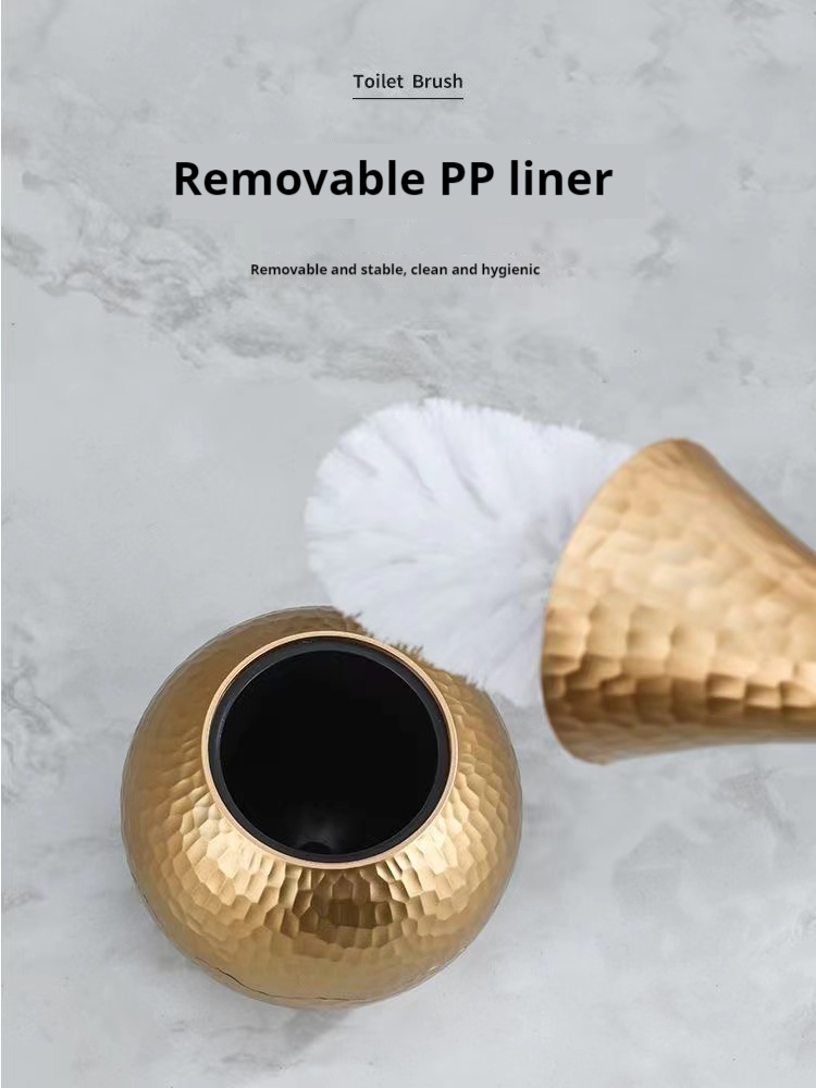 Luxury Gold Toilet Brush Set R - Home Bathroom Cleaning Kit recension och pris