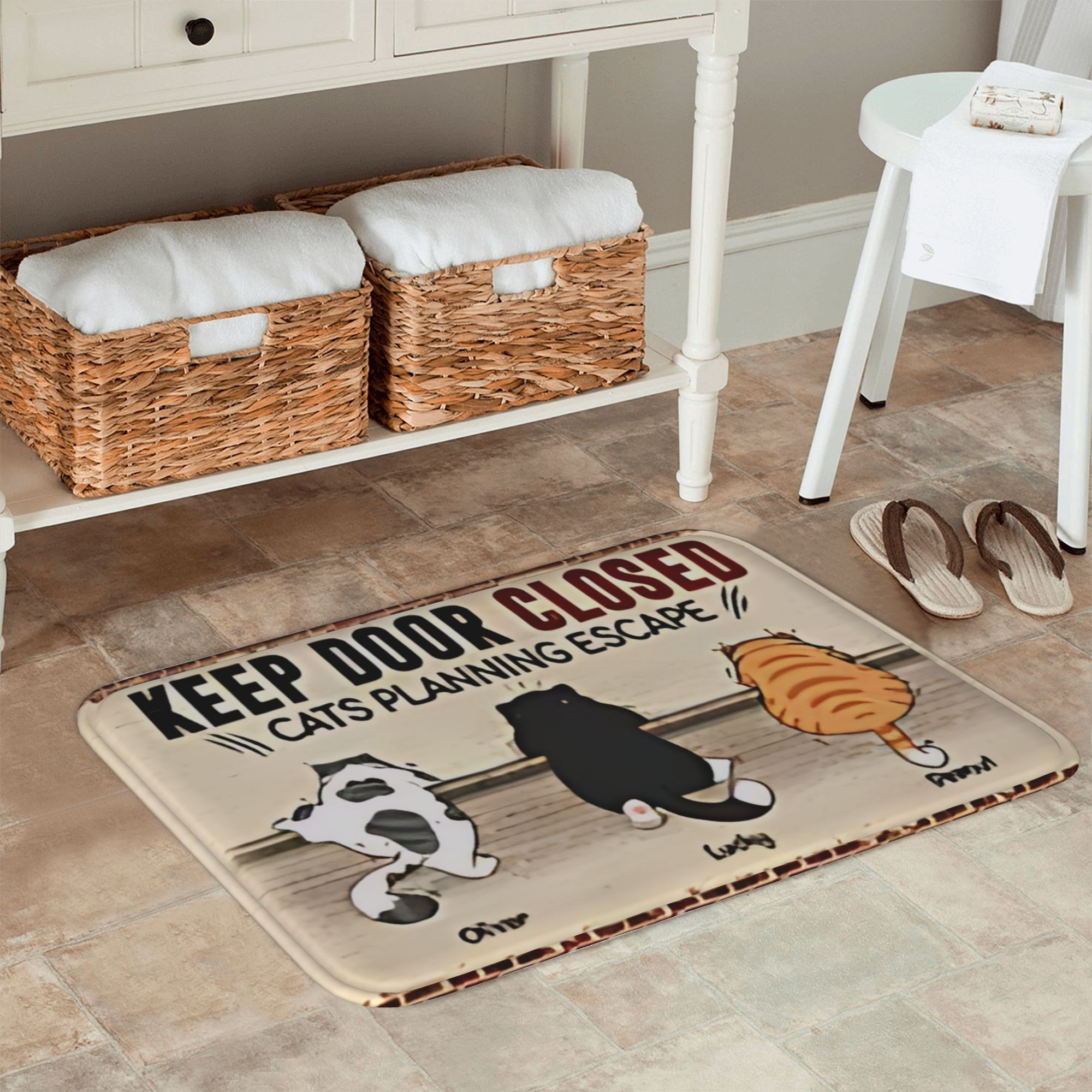1PC Cat Escape Plan Pattern Ki - Home Bathroom Plan recension och pris