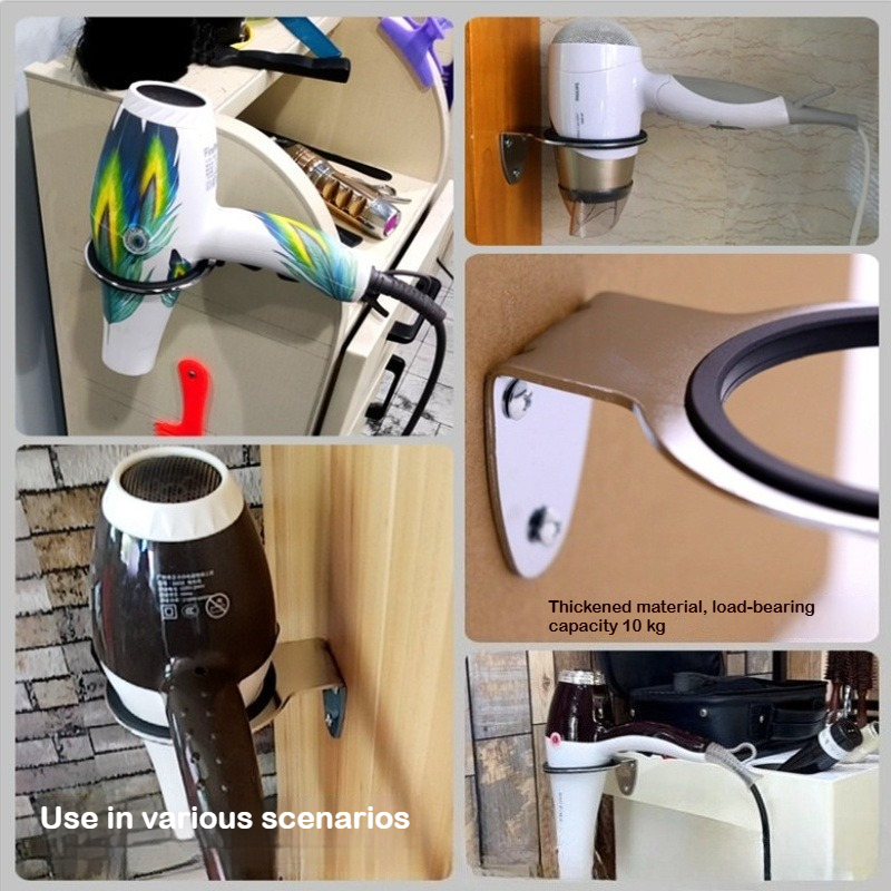 Wall Mounted Hair Dryer Holder - Home One Bathroom Accessories recension och pris